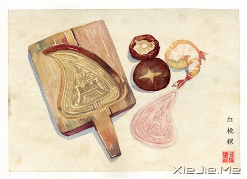 小清新美食手绘插画